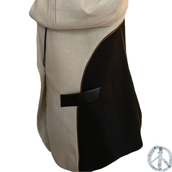 SOSKEN STUDIOS DESIGNED BY MARISA MINICUCCI- LINEN COTTON BLEND OVERSIZED BLAZER - Picture 5 of 15